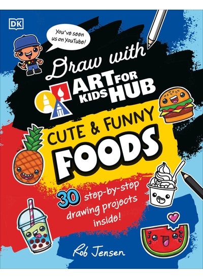 Buy Draw with Art for Kids Hub Cute and Funny Foods in UAE