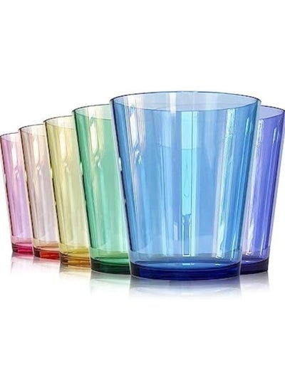 Buy Colorful Plastic Cup Set Of 6 Cups in Egypt