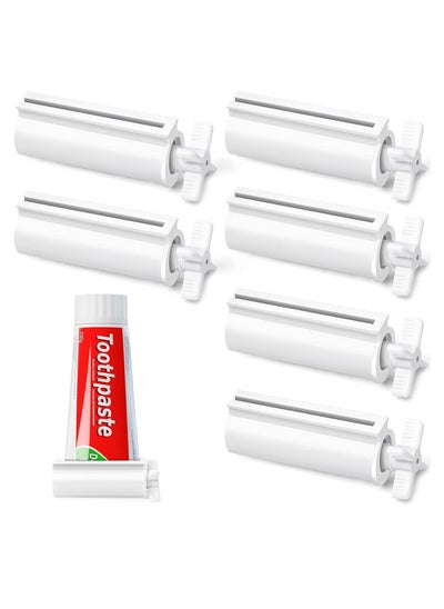 اشتري Toothpaste Squeezer, Creative Lazy Face Wash Mask Toothpaste Tube Roller Dispenser, Save Toothpaste, Cream, Home Essentials for Bathroom (6 Pack) في الامارات