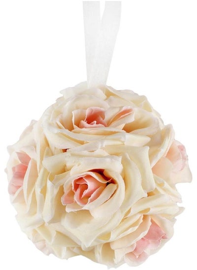 Buy Wedding Party Rose Flower Ball Champagne 15 x 15cm in UAE