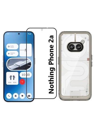 اشتري Nothing Phone 2a Case Cover With Tempered Glass Screen Protector [2-PACK]  Compatible For Nothing Phone 2a, Acrylic Hybrid TPU Phone Case في الامارات