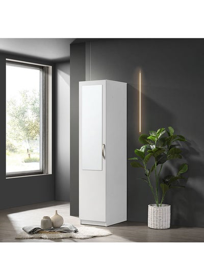 اشتري Kulltorp Plus 1-Door Wardrobe With Mirror 52 x 182 x 40 cm في الامارات