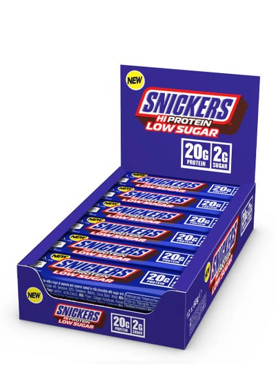 Buy Snickers High Protein Low Sugar Bars  57g Pack of 12 in UAE