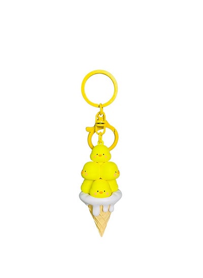 Buy Cartoon Green Mango Peach Ice Cream Folding Music Key Chain, Student Bag Ornaments, Personalized Fashion Pendants in UAE