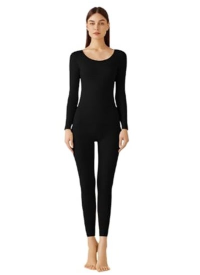 اشتري Womens Thermal Underwear Sets 2 Piece Soft Base Layer Top and Bottom Long Johns Set with Fluff Lined Winter Warm Suit في الامارات