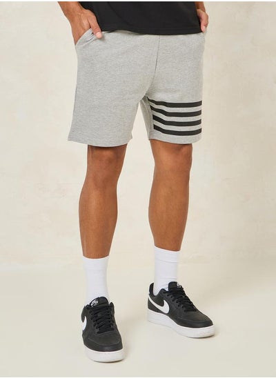 اشتري Striped Print Detail Regular Fit Shorts في السعودية