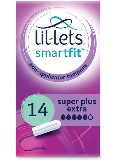 Buy Smartfit Non Applicator Super Plus Extra Tampons 1 Pack of 14 Very Heavy Flow in Saudi Arabia