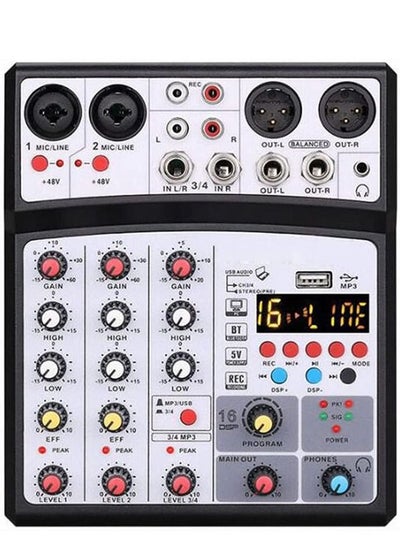 Buy Portable Professional Channels Series The Original Built Like a Tank Compact DJ Mixer Audio Interface Recording Sound Card with USB Interface in UAE