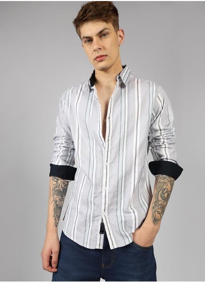 اشتري Regular Fit Multi Colour Cotton Shirt – Classic and Comfortable في الامارات