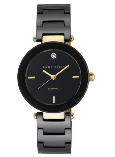 Buy Anne Klein Women's Analog Black Stainless Steel AK1018BKBK in Saudi Arabia