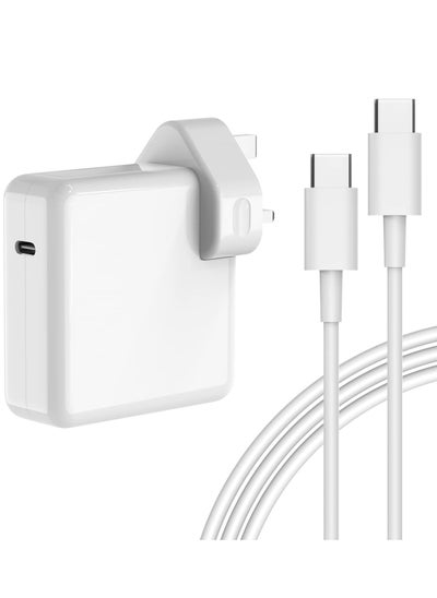 Buy 61W USB C Power Adapter for Mac Book Pro13 inch 2021, 2020, 2019, 2018, Mac Book Air 16, 15, 14, 13 Inch 12 Inch Included with 2M Type C Cable in UAE