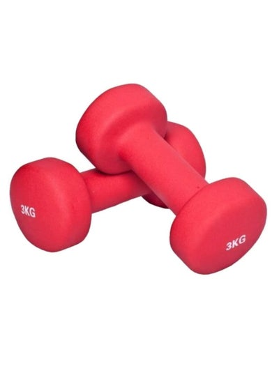 Buy Neoprene Dumbbells - 3 Kg X 2 in Saudi Arabia