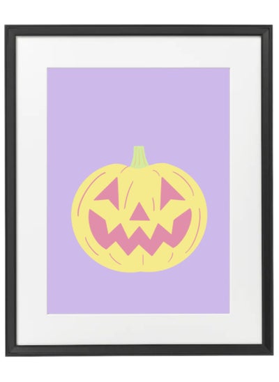 Buy Halloween Cute Pumpkin Framed Poster 50x40cm - Spooky Halloween Wall Art Decor for Kids' Rooms, Home, Nursery, or Party -  Halloween Decoration Gift in UAE