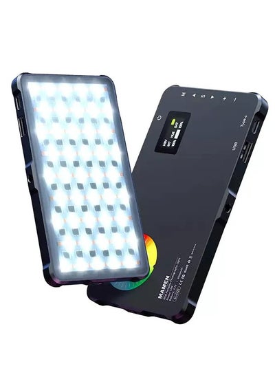 Buy MAMEN Led Camera RGB Fill Light SL-C02 with color range 2500-9000, Number of Led Lamps 138, (10 Watt) with battery capacity 4000 mAh(Model :SL-C02) in Egypt