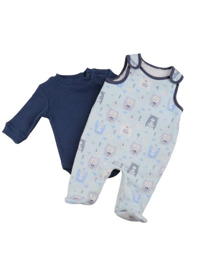 Buy Boys' teddy bear print bodysuit dungaree in Egypt