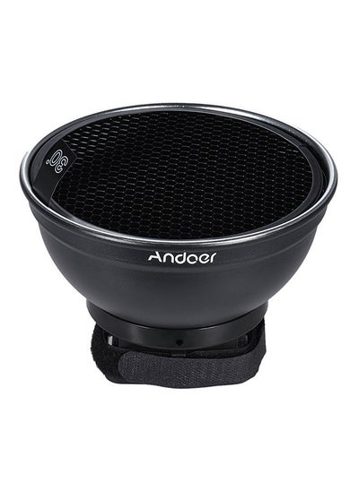 اشتري Andoer 5.9'' (15cm) Silver Beauty Dish Diffuser w/ 30 Degree Honeycomb Replacement for Neewer Canon Nikon Yongnuo Godox Meike Vivitar Photography On-camera Flash Speedlite Speedlight في الامارات