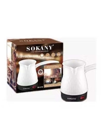 اشتري ماكينة صنع القهوة التركية 500 وات 500 مل SK-219 أبيض في الامارات