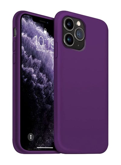 Buy iPhone 11 Pro Max Case, Slim Liquid Silicone Case Compatible with iPhone 11 Pro Max 6.5 Inch, Full Body Microfiber Lining Protective Case (Purple) in Egypt