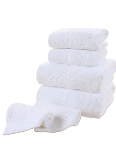 Buy White Hotel-Grade Towel Set - 3 Pieces, Unmatched Softness and Elegance in Saudi Arabia