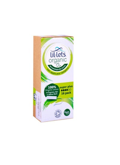 Buy Lil-Lets 100% Organic Super Plus 16 pack in UAE