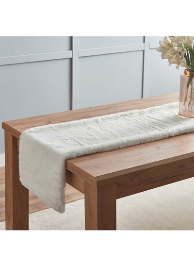 اشتري Faux Rabbit Fur Table Runner 180x40 cm في الامارات