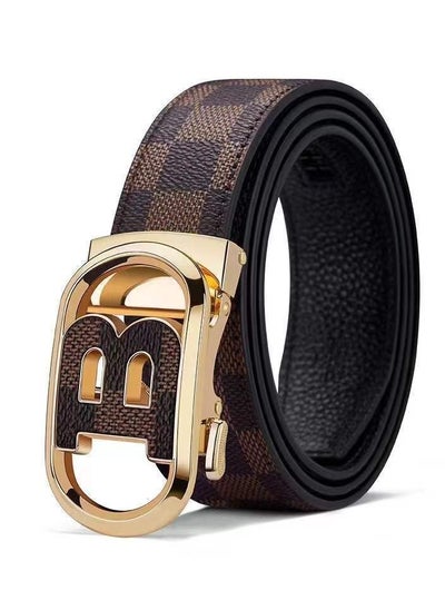 Buy Creative Casual And Versatile Wear-resistant Leather Belt in Saudi Arabia