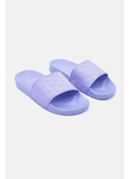 Buy Women Fashion Open Toe Slide Slippers, Light Blue in Saudi Arabia