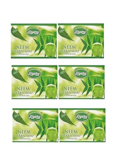 Buy Pack Of 6 Neem Herbal Soap Handmade in UAE