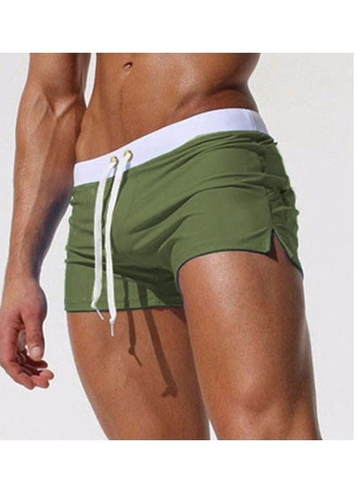 اشتري Men's Boxer Swim Shorts Stylish Back Pocket Design Beach Breathable Beach Shorts Swimwear في الامارات