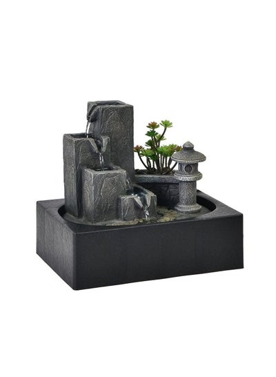 Buy Stalaca Geomantic Fountain With 1 Head White Light And Pump, 29X21X26 Cm in UAE