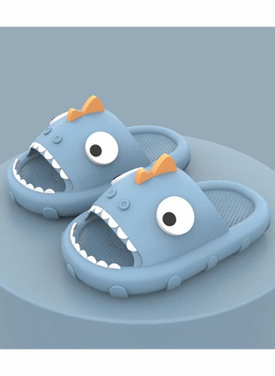 اشتري Dinosaur Cute Slippers Cloud Slides for Kids,Unisex Lightweight Sole Shoes Anti-slip Open Toe Summer Novelty Casual Beach Swimming Pool Bath في الامارات