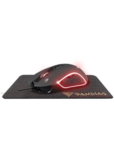 Buy Zeus E3 RGB Gaming Mouse 3,200 DPI + NYX E1 Gaming Mouse Pad 23.5 X 18 CM in Egypt