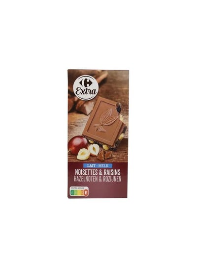 Buy Extra Hazelnut And Raisin Milk Chocolate 200g in UAE
