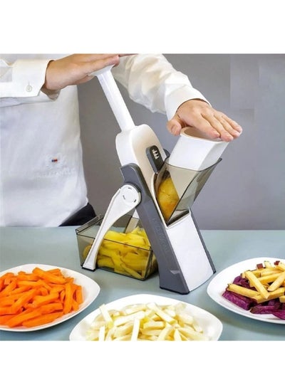 Buy Vegetable Cutter Safe Mandoline Slicer TikTok Adjustable Vegetable Chopper Multi purpose Food Vegetable Slicer for Kitchen in UAE