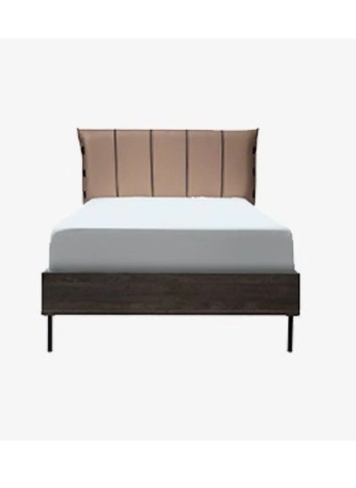 Buy Magnum Youth Bed 120 cm - Wooden Frame with Leather Headboard in Saudi Arabia