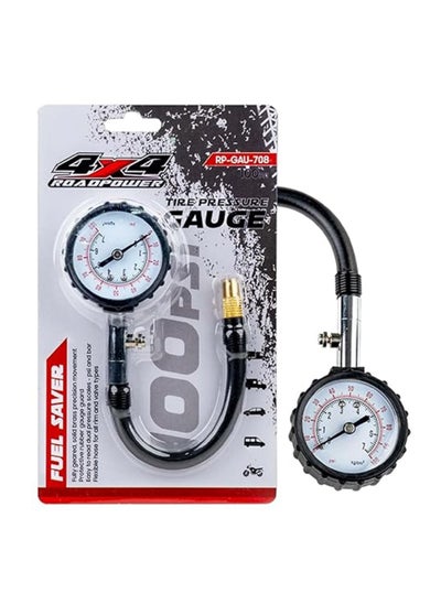 Buy 4×4 Tire Pressure Gauge 100 PSI Accurate Heavy Duty Gauge For Cars Trucks SUVs And Motorcycles in UAE