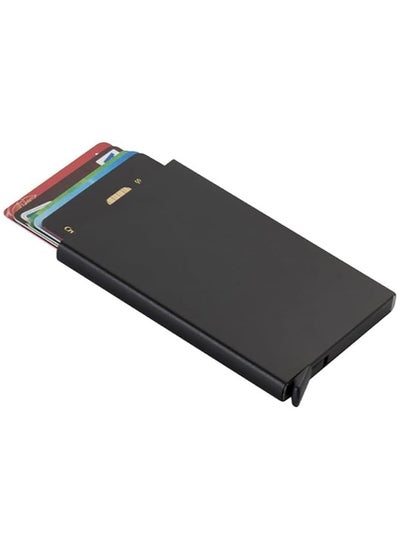 Buy Credit Card Holder Wallet With Rfid Protection, One Click 8 Cards Slide Out Multicolour in Egypt