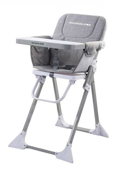 Buy Dinning High Chair Foldable For baby Grey in Saudi Arabia