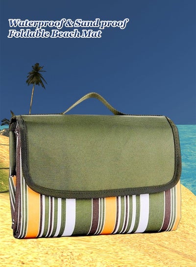 اشتري Foldable Waterproof Outdoor Camping Picnic Mat Sand Proof Beach Blanket Carpet في الامارات