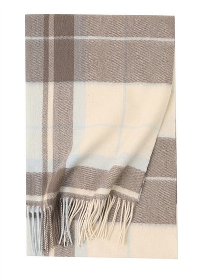 Buy Warm Long Cashmere Check Scarf Multicolour in Saudi Arabia