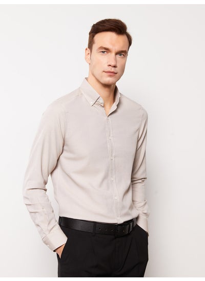 Buy Slim Fit Long Sleeve Oxford Men's Shirt in Egypt