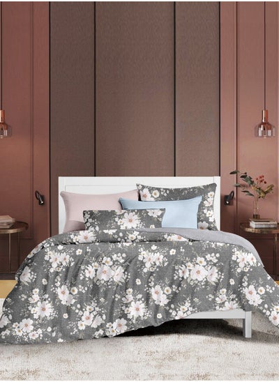 Buy Printed Comforter Set 6-Pcs King Size All Season Decorated Reversible Double Bed Comforter Set With Super-Soft Down Alterntaive Filing,Star Dust in Saudi Arabia