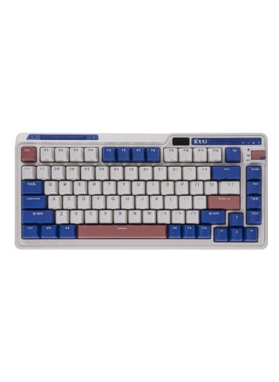 اشتري K75 PRO Rhine River RGB 75% Wireless Gasket Tri-Mode Connectable Mechanical Keyboard, 82 Keys Hot Swappable Gaming Keyboard with Knob and Power Display, Custom Tactile Switches في الامارات