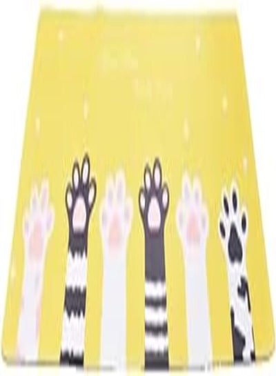اشتري Rubber Large Rectangle Waterproof Gaming Mouse Pad Containing Non Slip Base With Cat Foot Print Design And Comfortable play for Computer 90x40cm - Multicolor في مصر