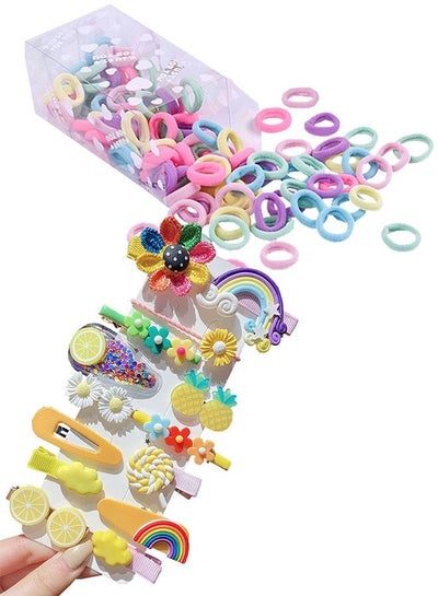 Buy 114 Piece Sets Various Hair Clips Hair Band Hair Rings for Children Girls Toddlers in UAE