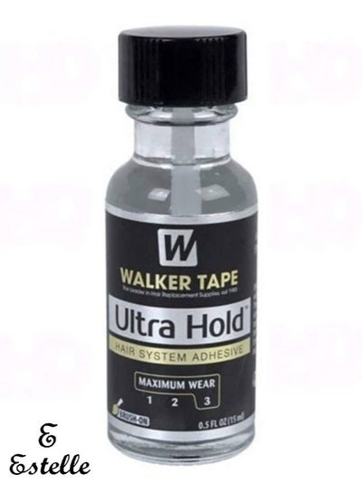 Buy Ultra Hold Adhesive For Lace Wigs & Toupees .5Oz With Brush by Walker Tape in UAE