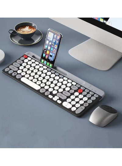 Buy Wireless Keyboard Rechargeable Bluetooth Keyboard Mouse Set in Saudi Arabia