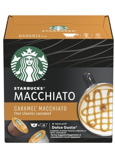 Buy Nescafe Dolce Gusto Caramel Macchiato 12 Capsules 127.8g in UAE