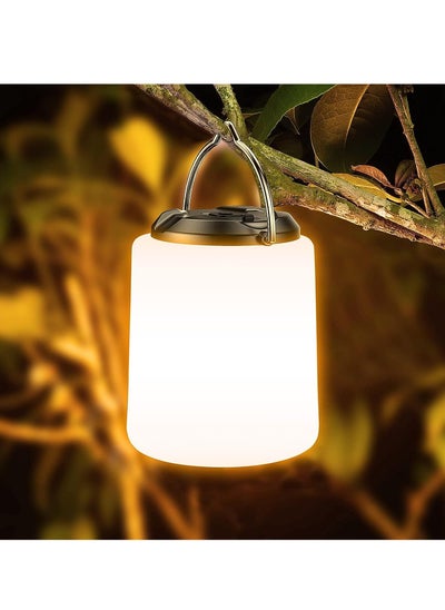 Buy Camping Lantern Rechargeable, 2000mAh Camping Lights Lamp, 3000K Warm Light, Brightness Adjustable 3 Light Modes,10+ Hrs Runtime Waterproof Tent Light for Camping, Emergency, Power Cuts in UAE