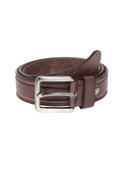 اشتري Real Leather Casual Brown Belt for Men في الامارات